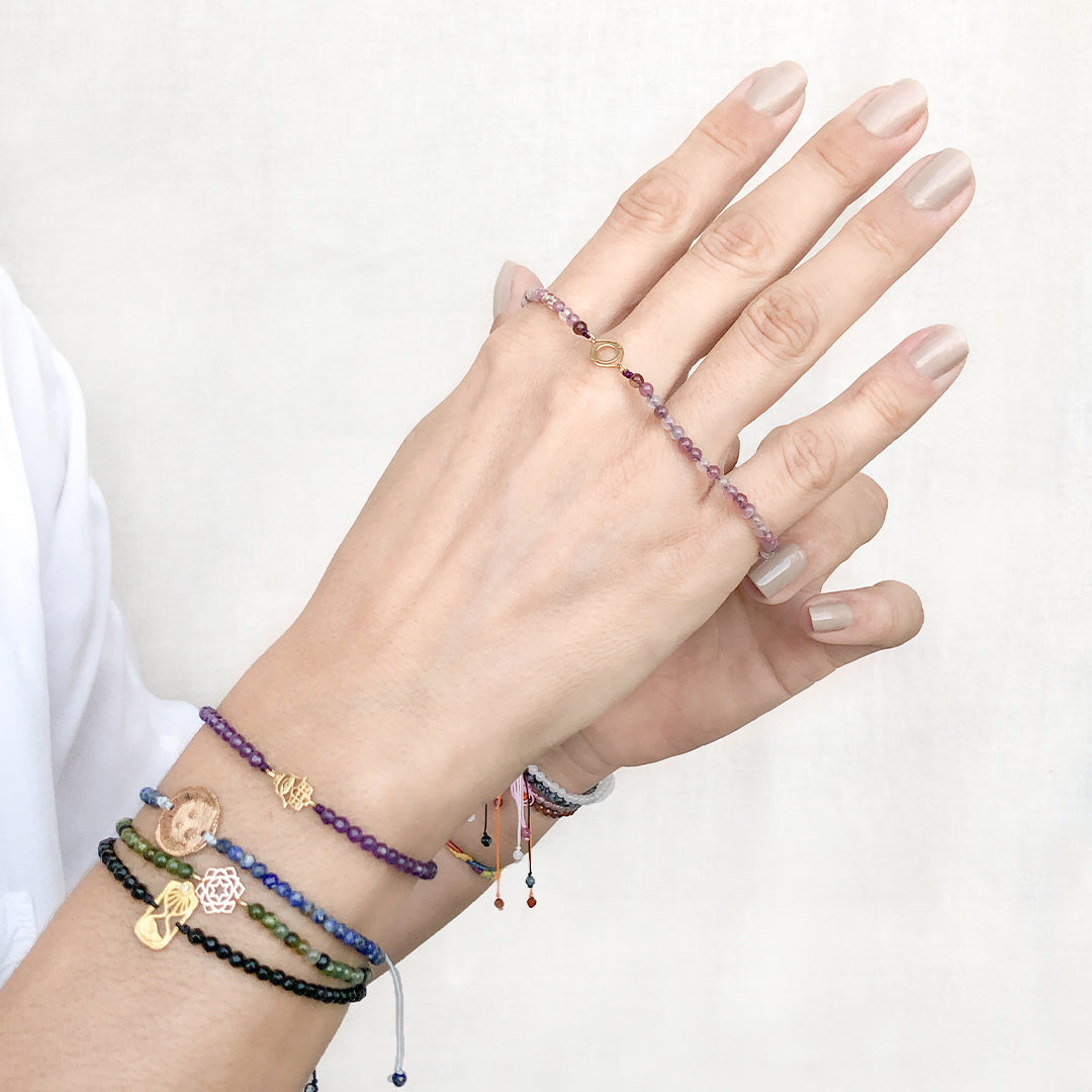 Ajna Chakra & Violet Tourmaline bracelet