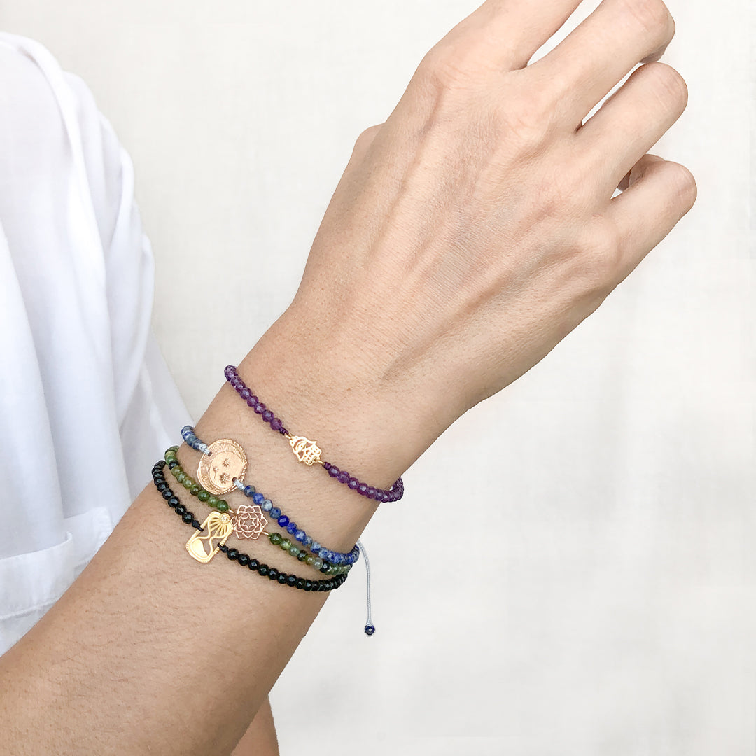 Starry Moon & Lapis Lazuli bracelet