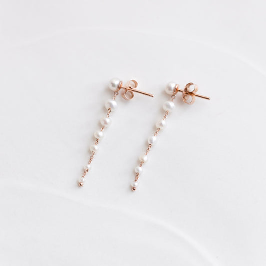 Pearls drop earrings II