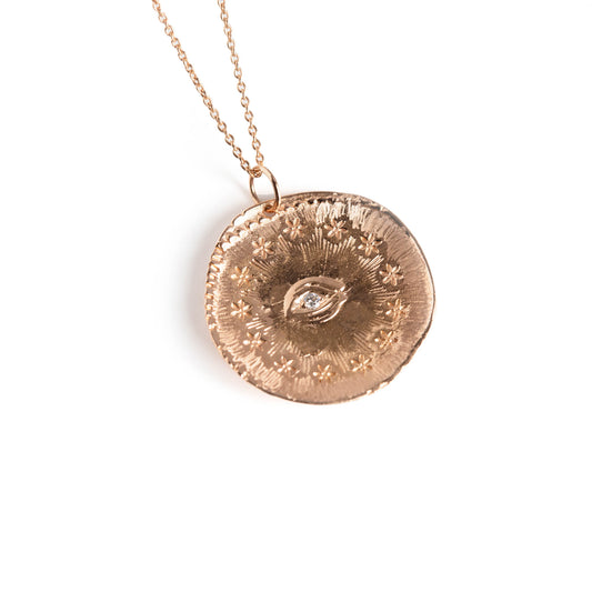 Cosmic Eye medal with diamond