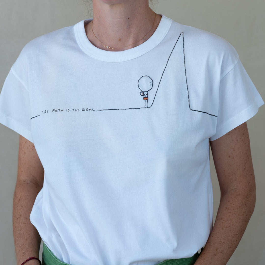 Custom: Embroidered White Tee-shirt