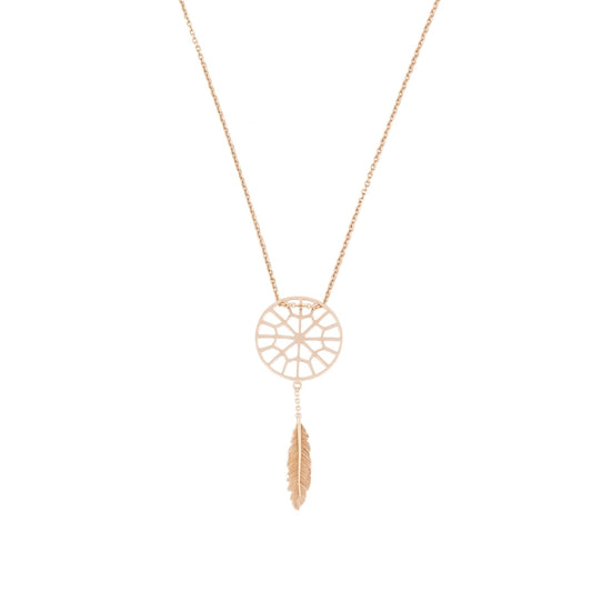 Tiny Sweet Web Dreamcatcher necklace