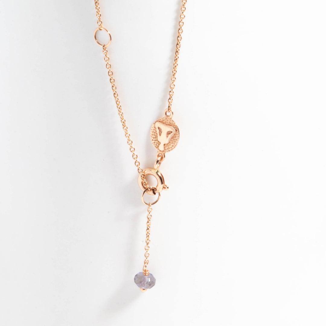 Vishuddha/Communication paved diamonds necklace