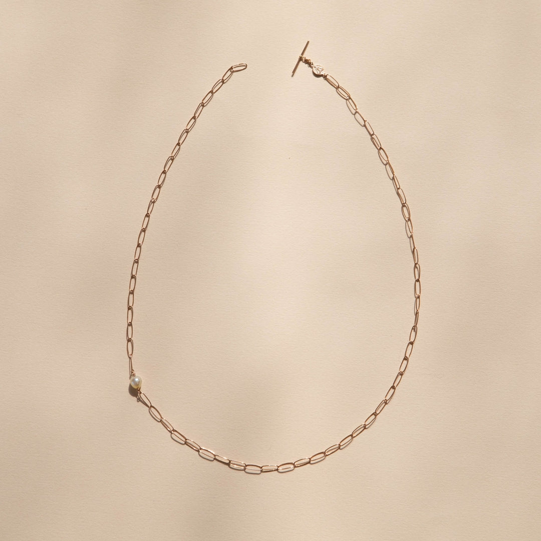Chain & Pearl I necklace