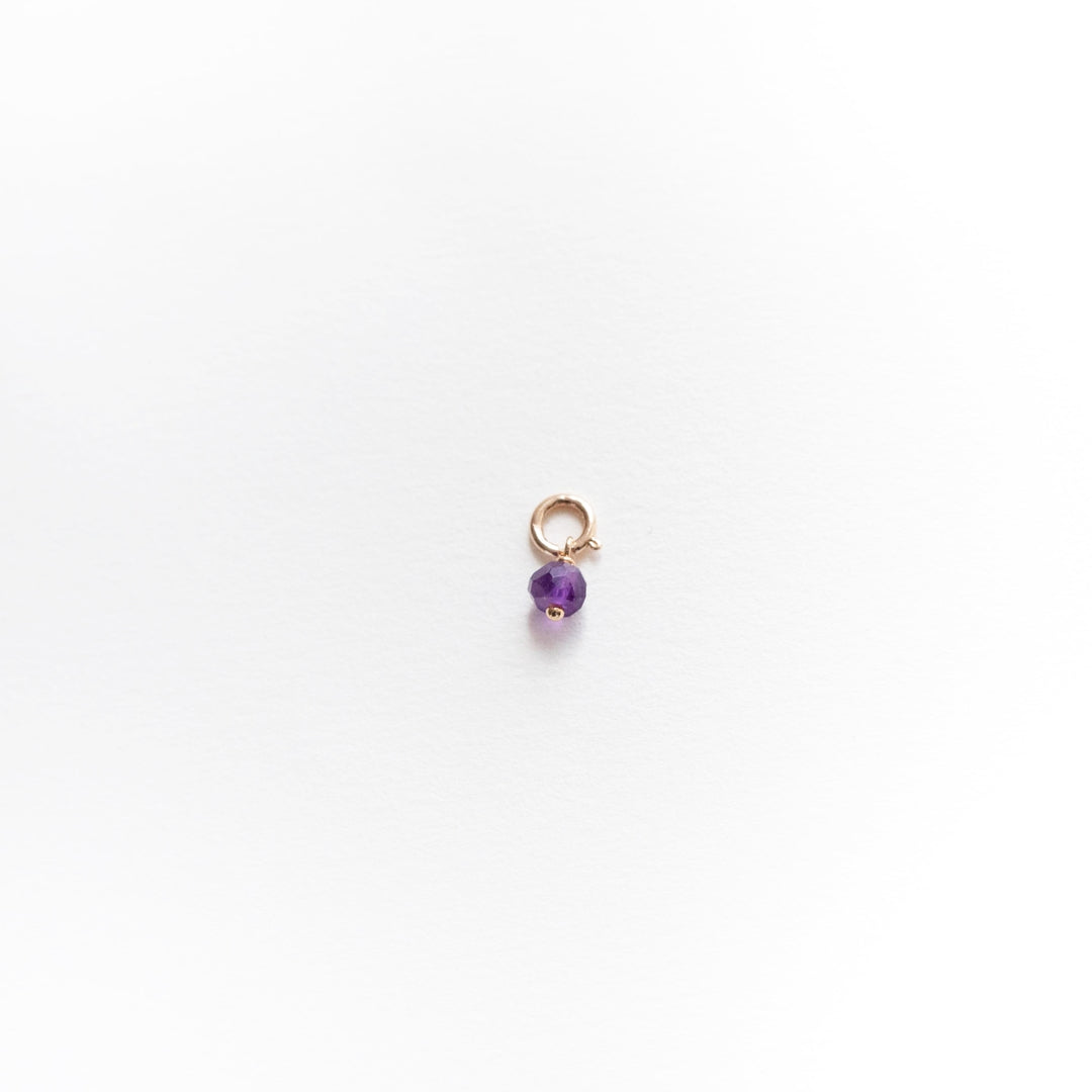 Purple Amethyst charm