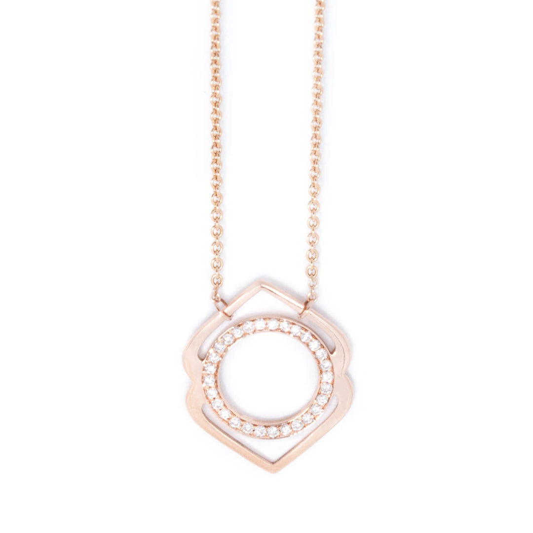 Ajna/Serenity paved diamonds necklace