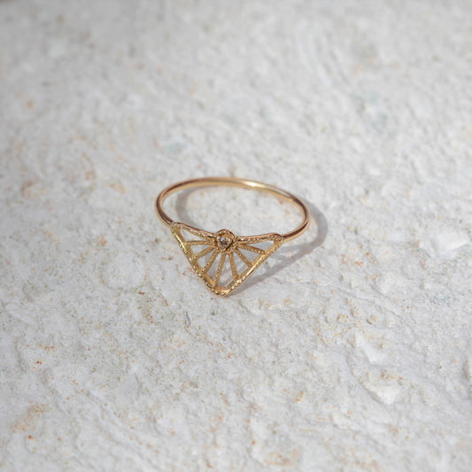 Triangle Sundial ring
