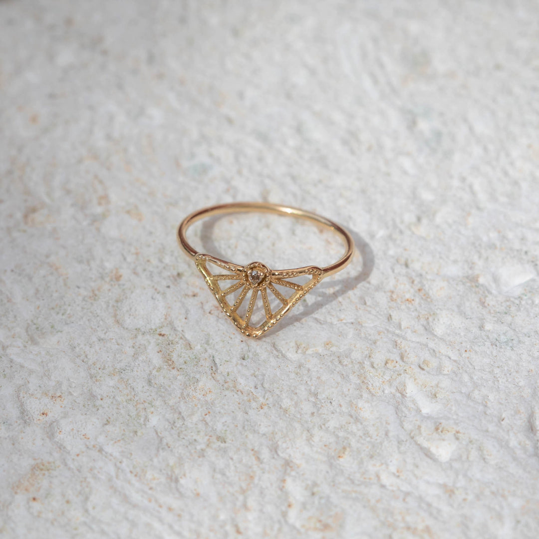 Triangle Sundial ring
